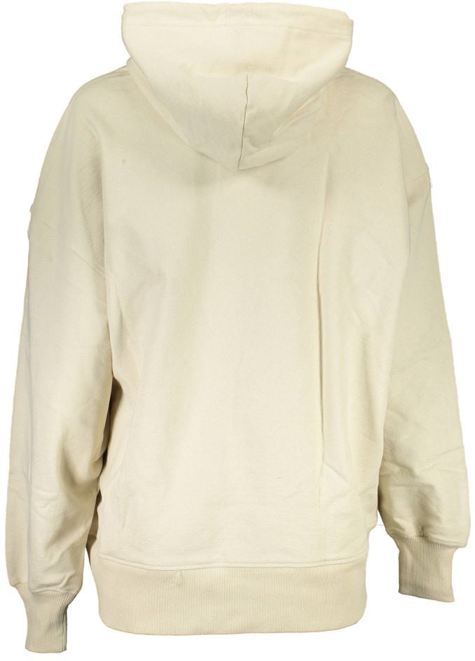 Calvin Klein Calvin Klein Beige Recycled Cotton Women Hoodie Beige