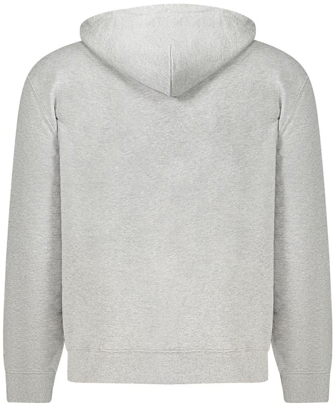 Calvin Klein "Grigio Cotton Men's Sweatshirt with Hood" Grijs