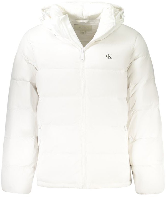 Calvin Klein Bianco Poliammide Men's Jacket Wit