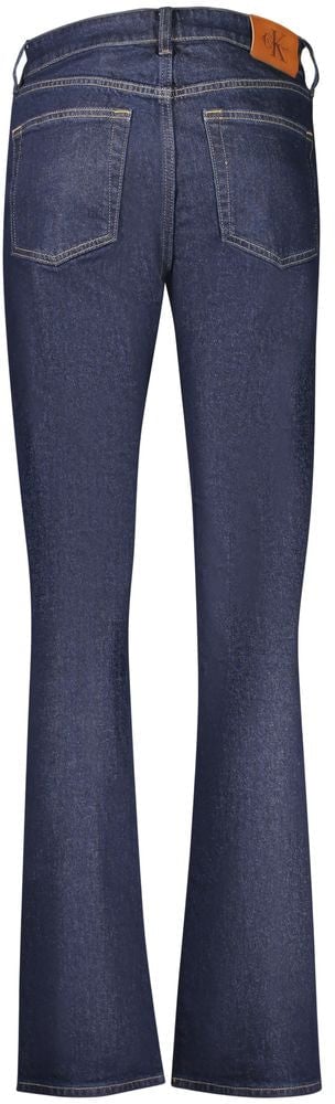 Calvin Klein Blu Cotton Women Jeans Blauw