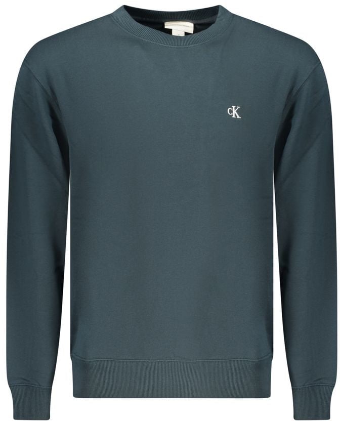 Calvin Klein Calvin Klein Blue Cotton Men Sweatshirt Blauw