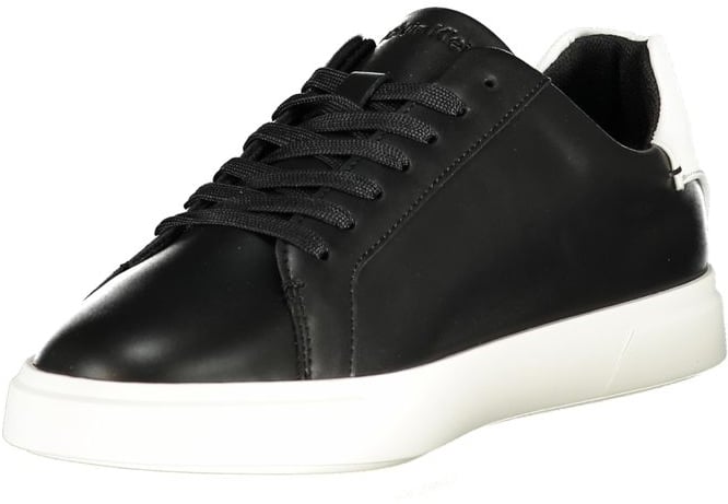 Calvin Klein Black Polyurethane Women Sneaker Zwart