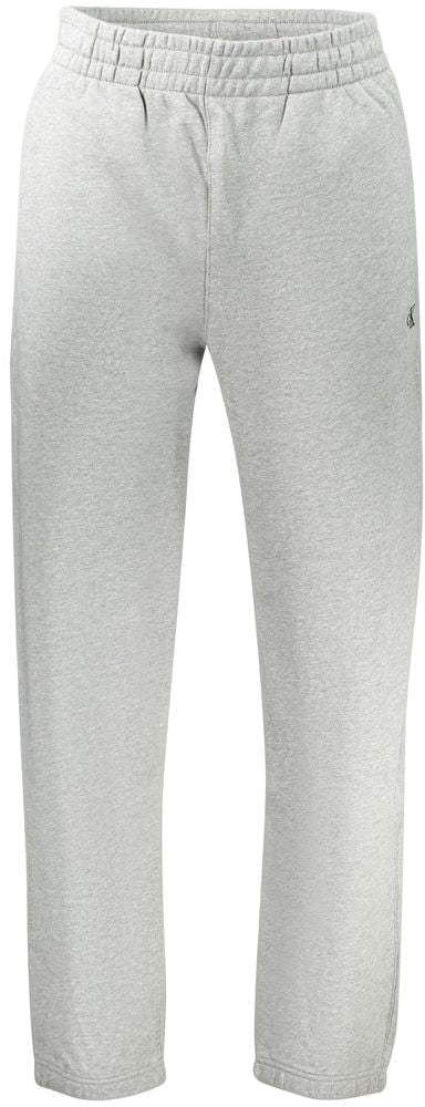 Calvin Klein Grigio Cotton Men Sport Trouser Grijs