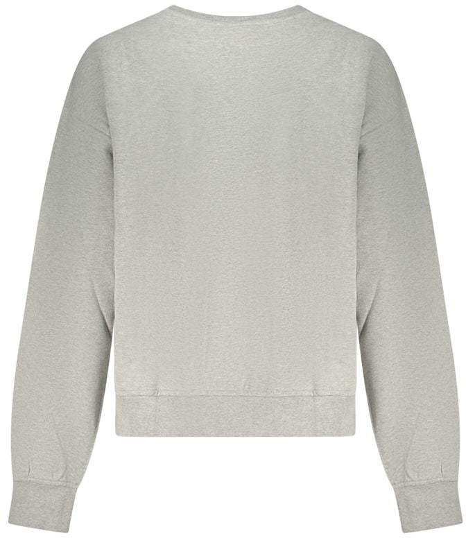 Calvin Klein Grigio Cotton Women Sweatshirt Grijs