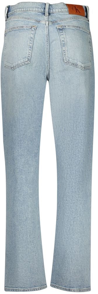 Calvin Klein Azzurro Cotton Women Jeans Blauw