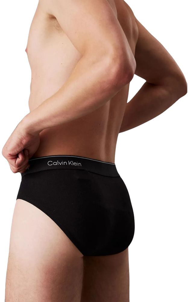 Calvin Klein Underwear Black Cotton Briefs Zwart