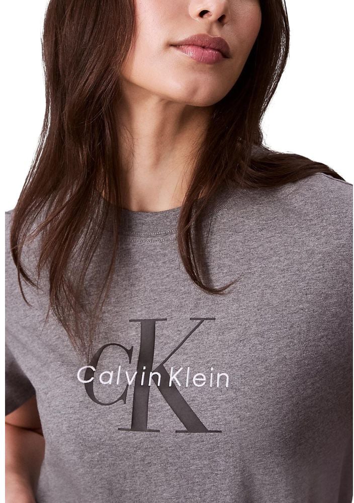 Calvin Klein Jeans Gray Cotton T-Shirt Grijs