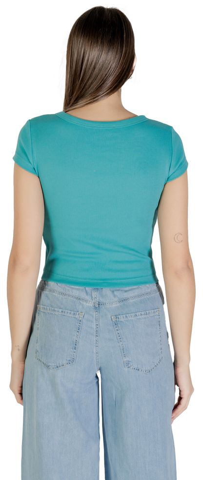 Calvin Klein Jeans Blue Cotton T-Shirt Blauw