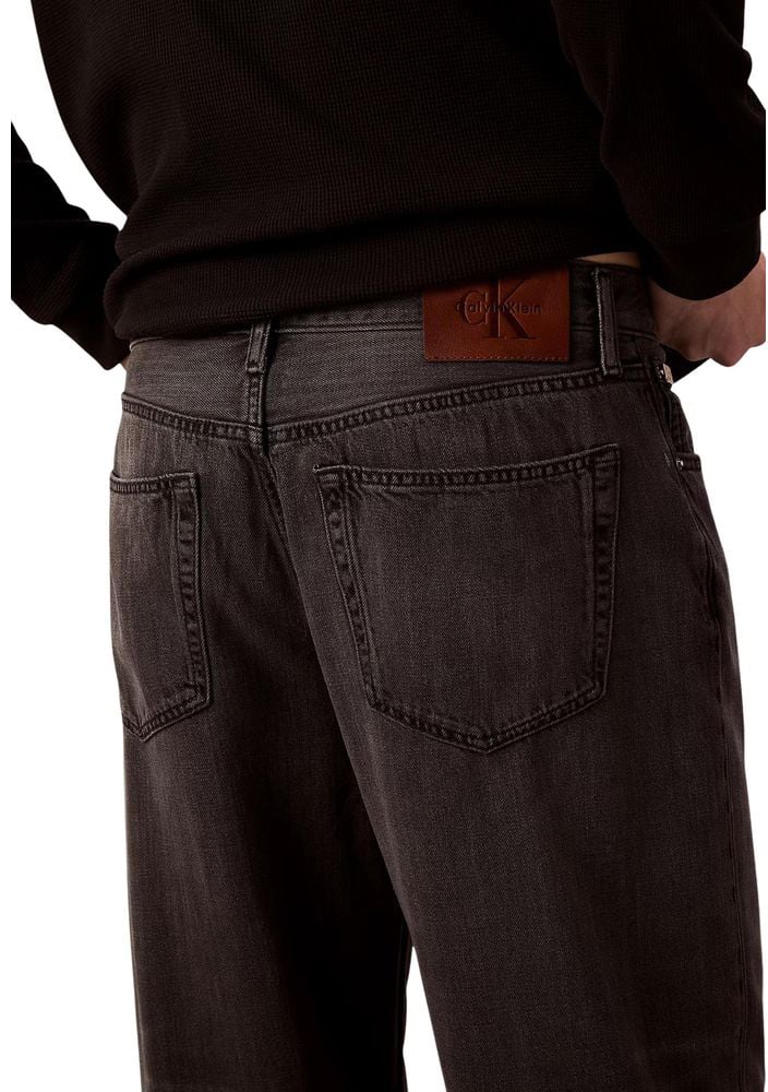 Calvin Klein Jeans Black Lyocell Relaxed Fit Jeans Zwart