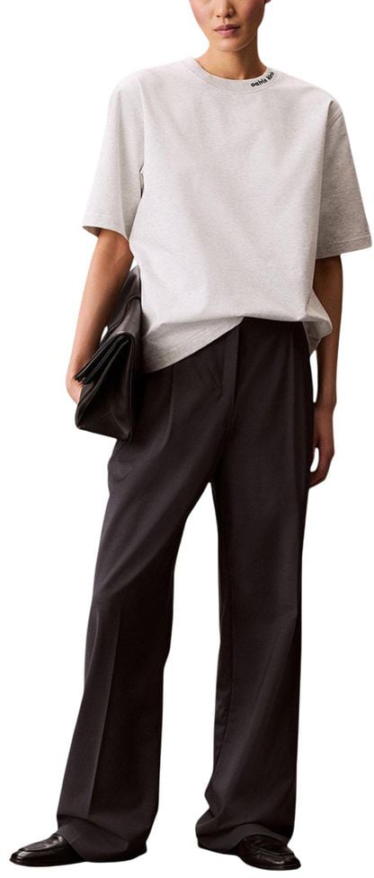 Calvin Klein Jeans Gray Cotton T-Shirt Grijs