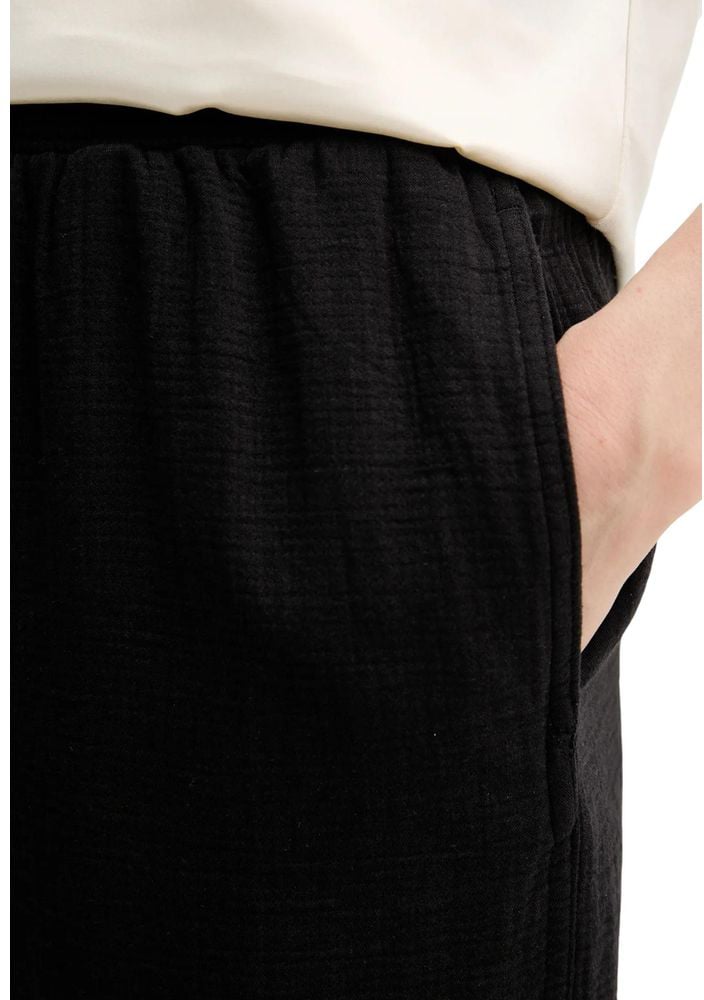 Calvin Klein Jeans Black Cotton Joggers (Workout Pants) Zwart