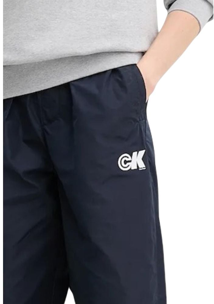 Calvin Klein Jeans Blue Recycled Polyester Joggers (Workout Pants) Blauw