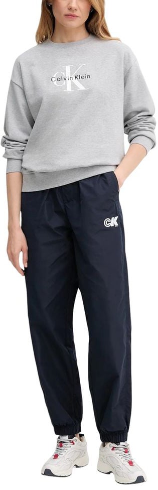 Calvin Klein Jeans Blue Recycled Polyester Joggers (Workout Pants) Blauw