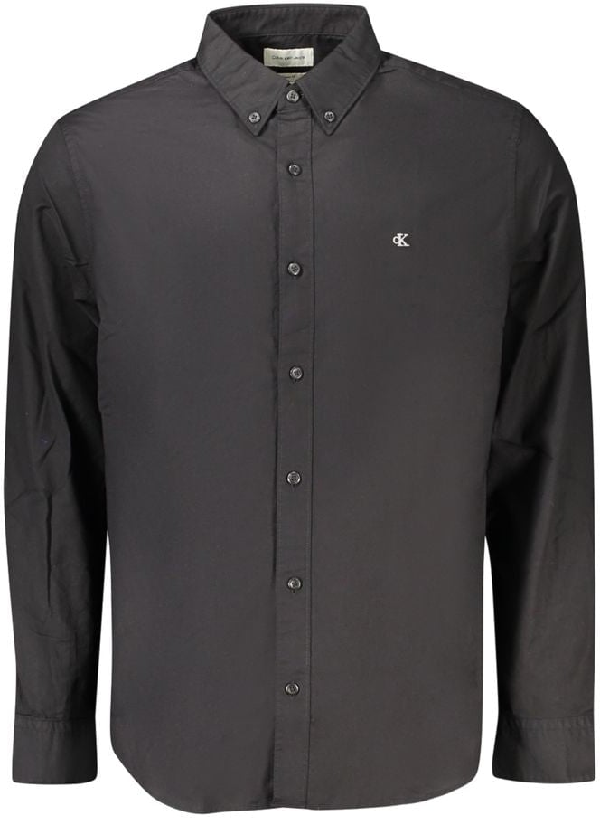 Calvin Klein Calvin Klein Black Cotton Shirt Zwart