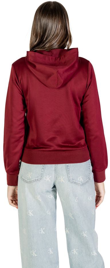Calvin Klein Bordeaux Cotton Hoodie Maroon