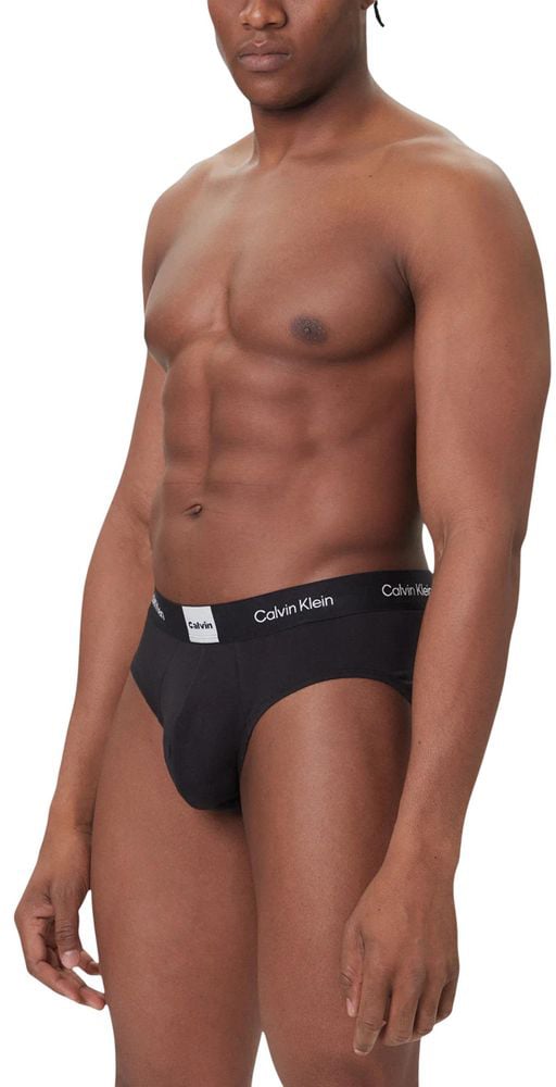 Calvin Klein Underwear Black Cotton Briefs Zwart