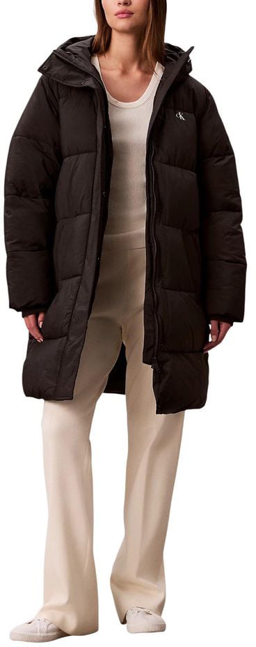 Calvin Klein Calvin Klein Jeans Black Polyamide Coat Zwart
