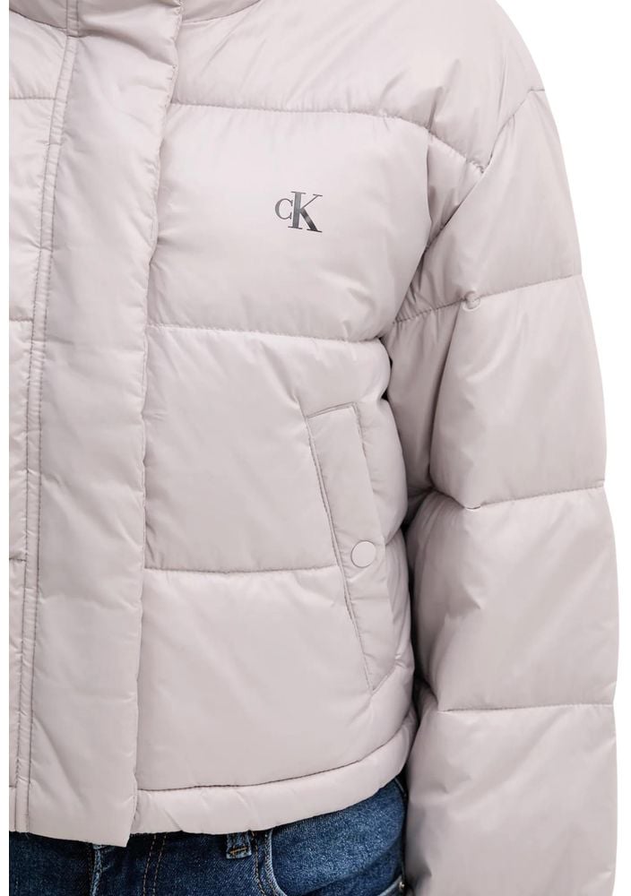 Calvin Klein Jeans Purple Polyamide Jacket Paars