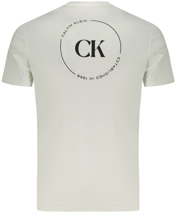 Calvin Klein Calvin Klein Bianco Cotton Men T-Shirt Wit