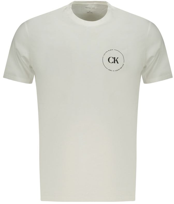 Calvin Klein Calvin Klein Bianco Cotton Men T-Shirt Wit