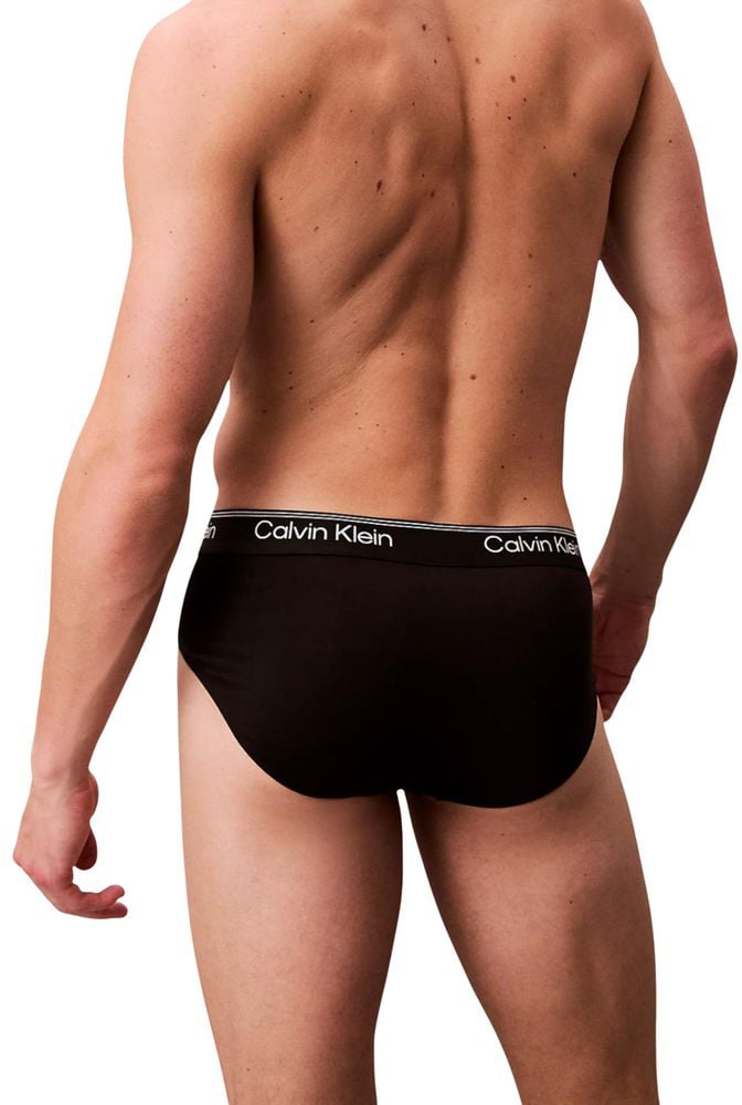 Calvin Klein Underwear Black Recycled Polyester Briefs Zwart