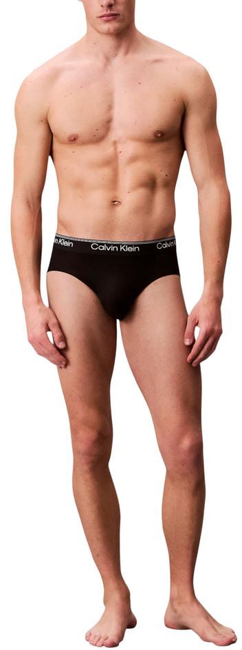 Calvin Klein Underwear Black Recycled Polyester Briefs Zwart