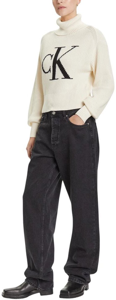 Calvin Klein Jeans Beige Cotton Sweatshirt Beige