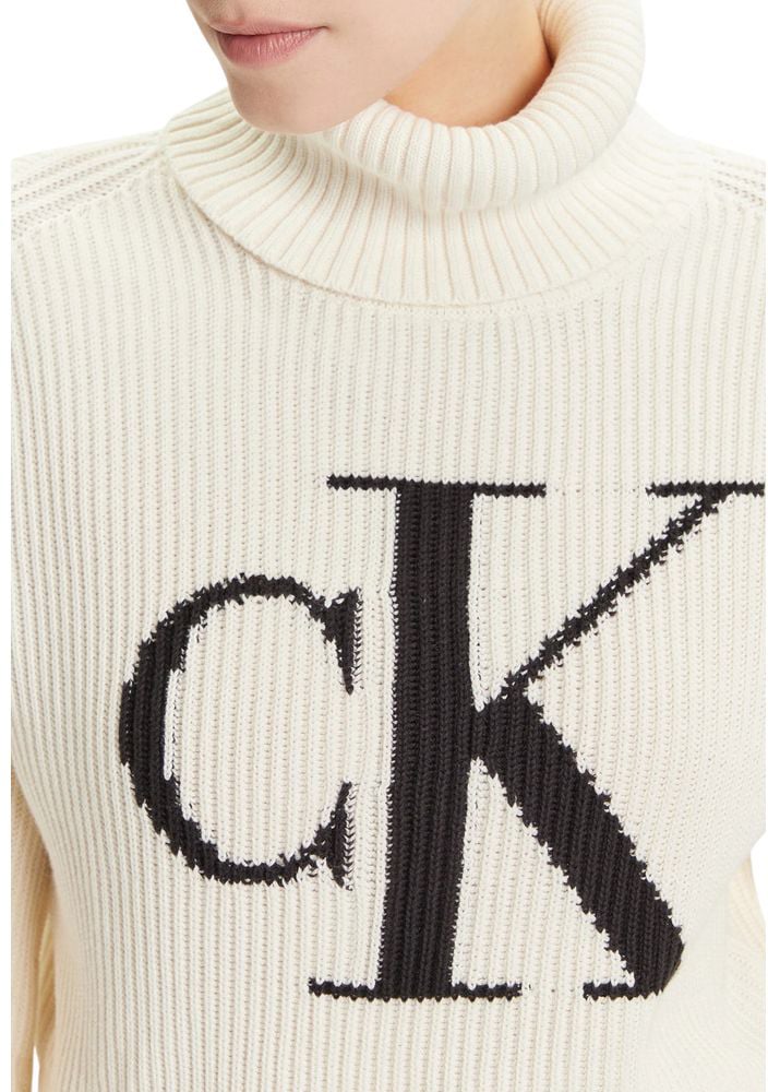 Calvin Klein Jeans Beige Cotton Sweatshirt Beige