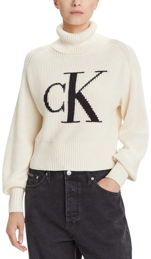 Calvin Klein Jeans Beige Cotton Sweatshirt Beige