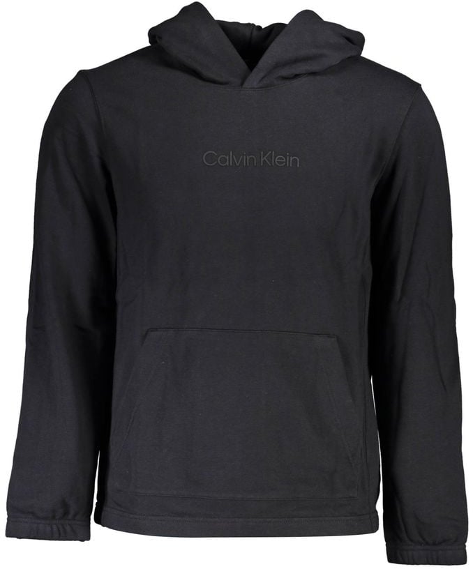 Calvin Klein Calvin Klein Black Cotton Men's Sweatshirt Zwart