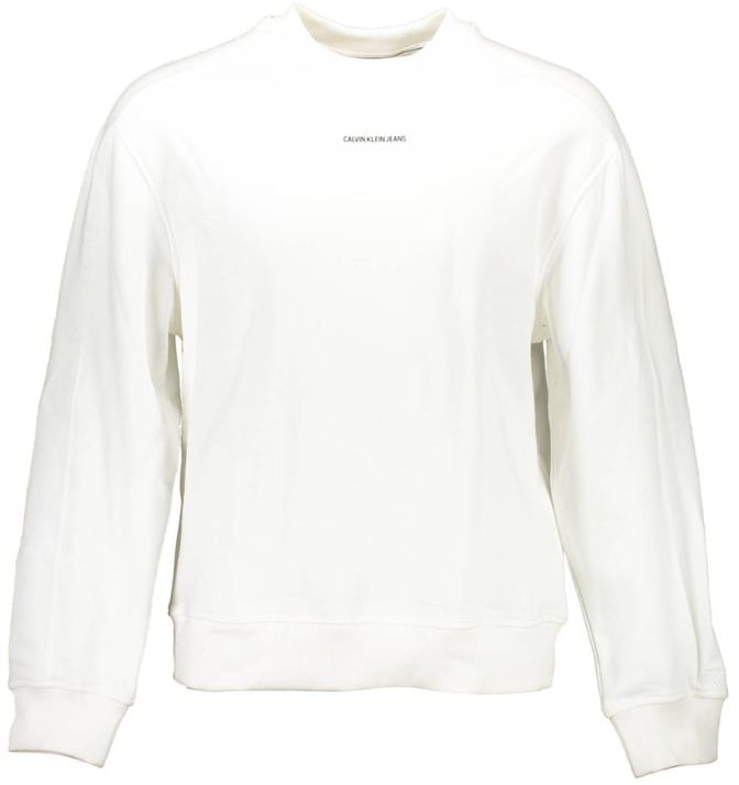 Calvin Klein Calvin Klein Bianco Cotton Mens Sweatshirt Wit