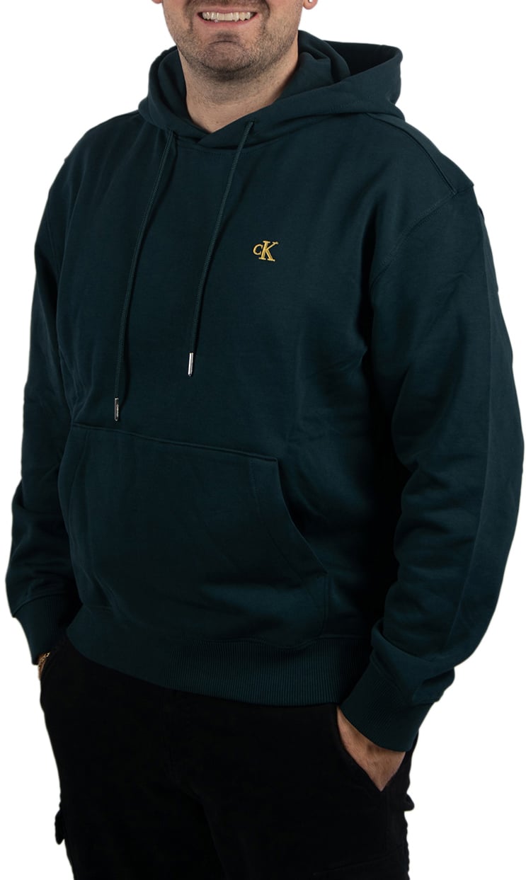 Calvin Klein Jeans LS 350Terry EU Monogram Hoodie Groen