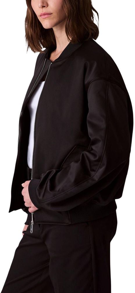 Calvin Klein Jeans Black Recycled Polyester Bomber Zwart