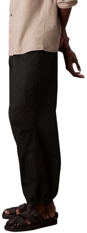 Calvin Klein Jeans Black Cotton Joggers (Workout Pants) Zwart