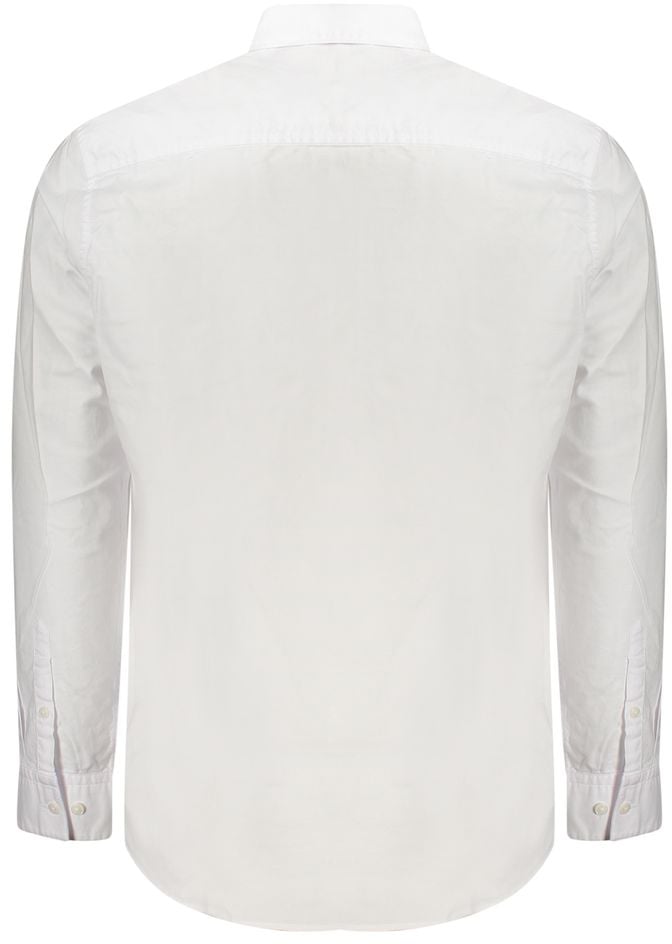 Calvin Klein Bianco Cotton Men Shirt Wit