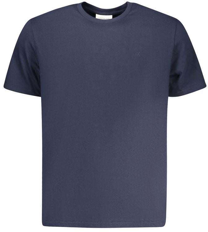 Calvin Klein Blue Cotton Men's T-Shirt Blauw