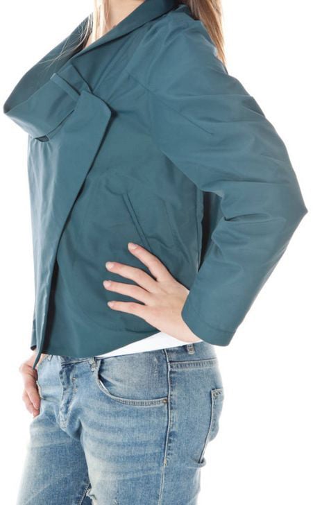 Calvin Klein Verde Poliammide Women Jacket Groen