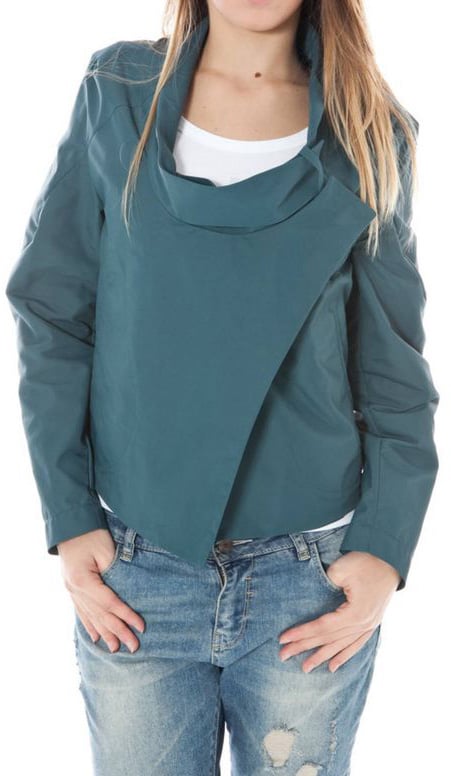 Calvin Klein Verde Poliammide Women Jacket Groen