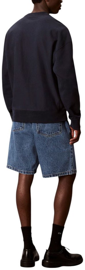 Calvin Klein Jeans Blue Cotton Sweatshirt Blauw