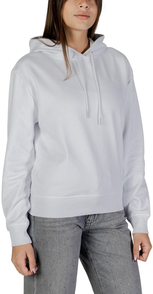 Calvin Klein Calvin Klein Jeans White Cotton Hoodie Wit