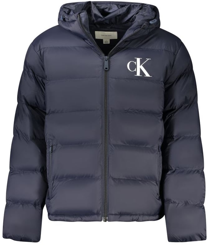 Calvin Klein Blu Poliammide Men's Jacket Blauw
