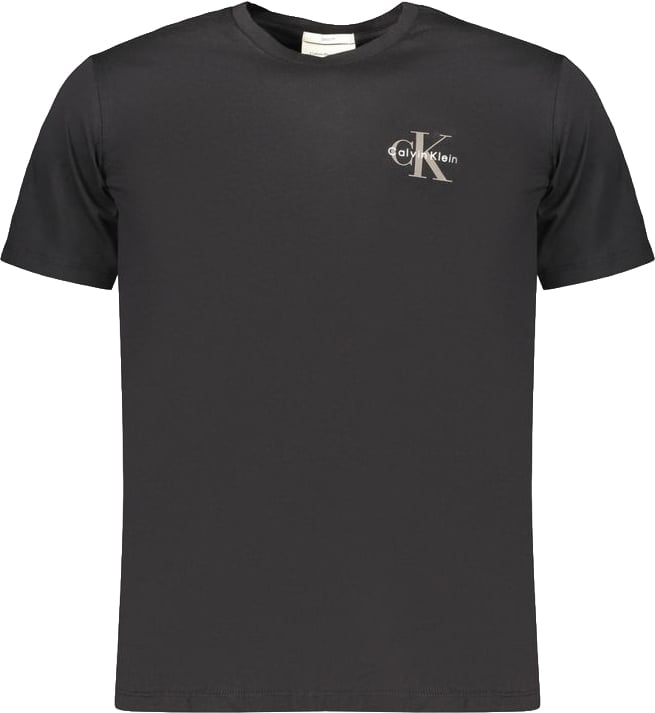 Calvin Klein Calvin Klein Black Cotton Men's T-Shirt Zwart
