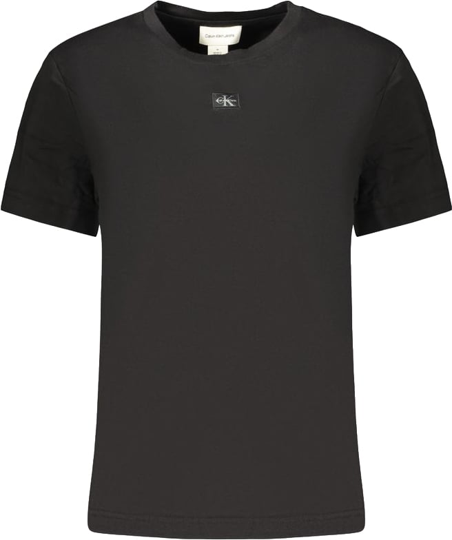 Calvin Klein Calvin Klein Black Cotton Womens T-Shirt Zwart