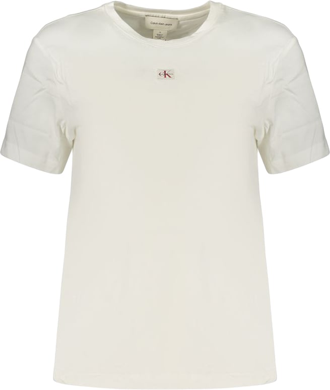 Calvin Klein Calvin Klein Bianco Cotton Womens T-Shirt Wit