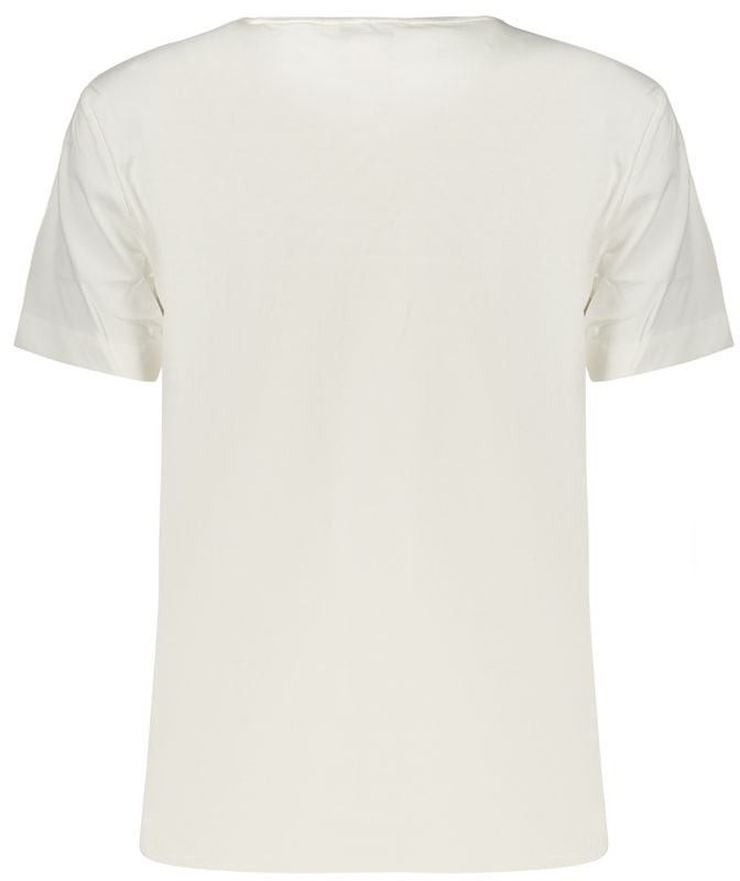 Calvin Klein Calvin Klein Bianco Cotton Womens T-Shirt Wit