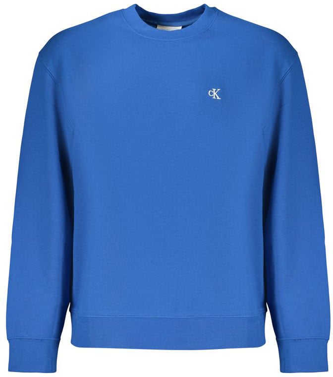 Calvin Klein Calvin Klein Blue Cotton Men's Sweatshirt Blauw