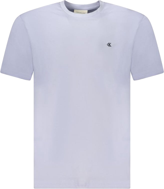 Calvin Klein Azzurro Cotton Men's T-Shirt Blauw