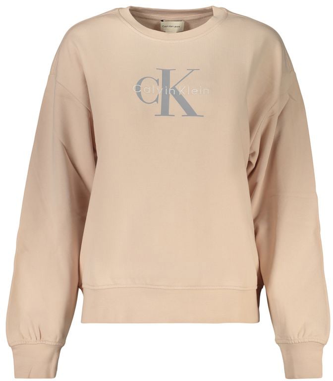 Calvin Klein Pink Cotton Women's Sweatshirt Roze