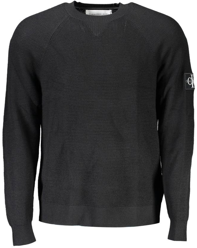 Calvin Klein Calvin Klein Nero Wool Mens Sweater Zwart
