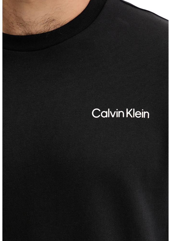 Calvin Klein Sport Black Cotton Sweatshirt Zwart